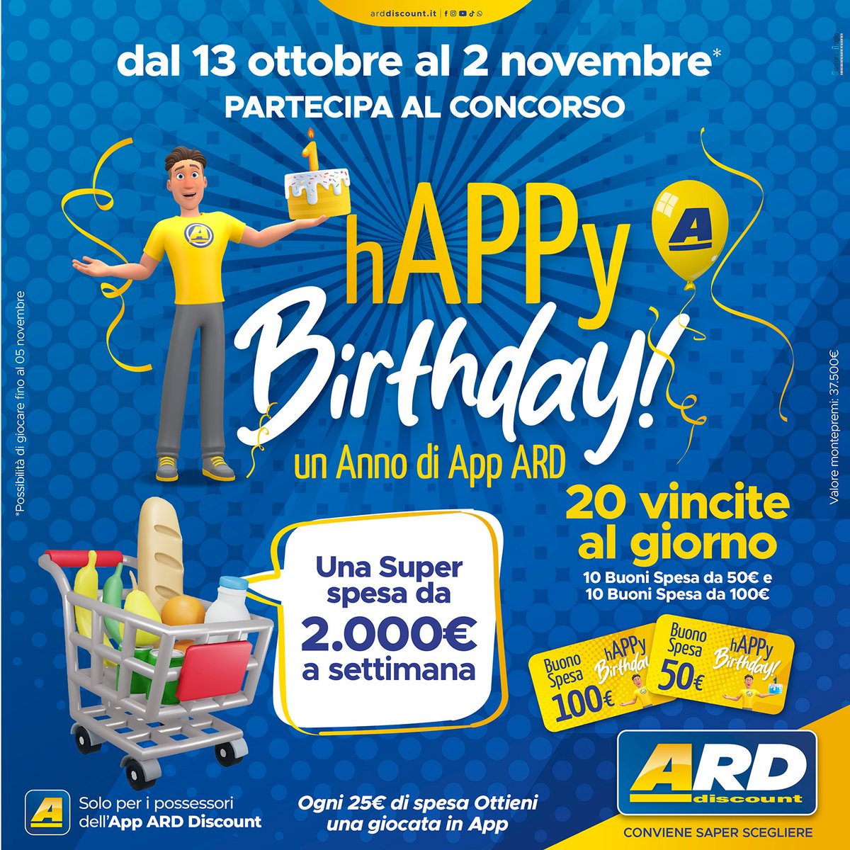 ARD festeggia un anno della sua App: 20 premi al giorno e superspese settimanali