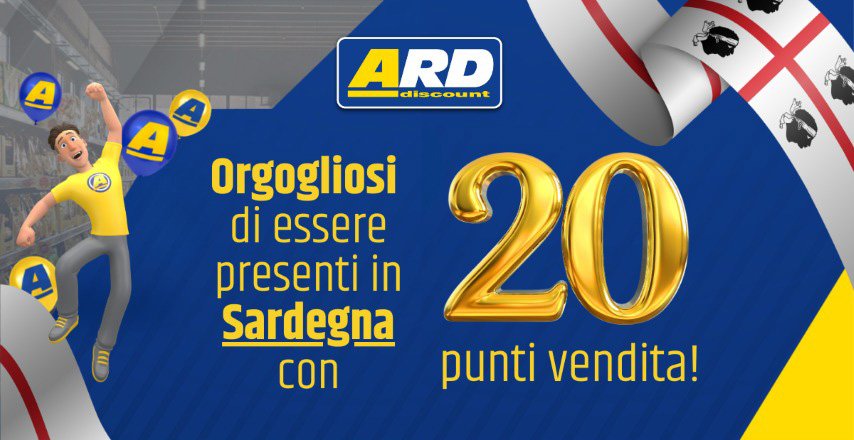 ARD Discount consolida la rete in Sardegna con il 20° punto vendita